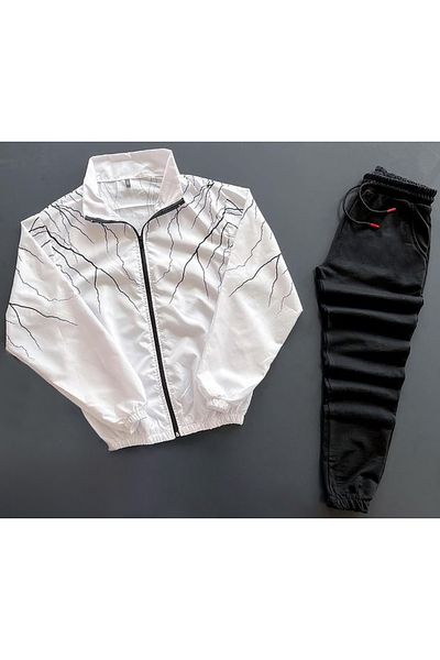 viperkombin Oversize Raincoat and Sweatpants 2-Piece Combination