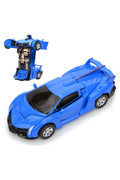 Numaca Oyuncak Robota Dönüşen Araba Ferrari Model Sert Plastik Otomatik Dönüş...