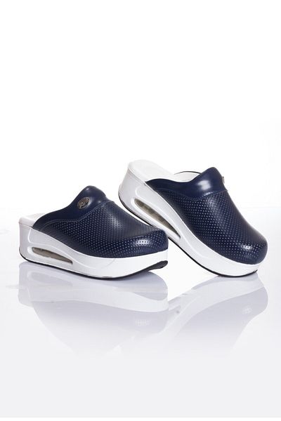 BLUMSABOTERLİK Navy Blue Color Full Orthopedic and Anatomical Comfortable Women's Sabo Air Max Slippers