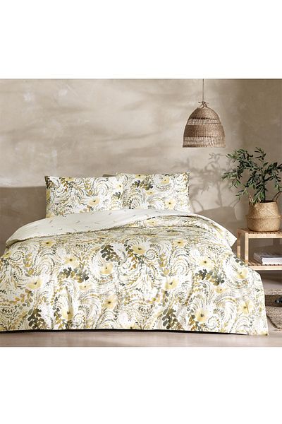 Taç Green Single Monroe Fleece Printed Quilt