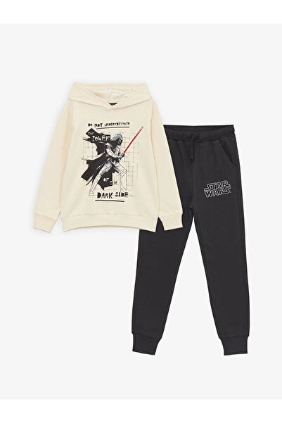 LC Waikiki LCW Kids Star Wars Printed Boys Hoodie and Sweatpants