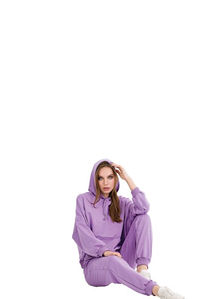 Lady Двоколірний піжамний комплект з капюшоном