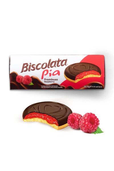Biscolata 100 Gr X 12 Pieces Pia Raspberry