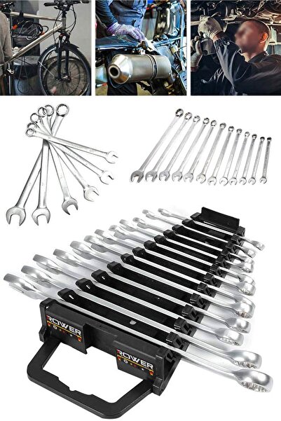 ROWERMAX Germany Cr-v 65 Parça 53 Lokma Takımı Otomatik Cırcırlı 1/4" 12 Parça Kombine Açık Ağız-yıl
