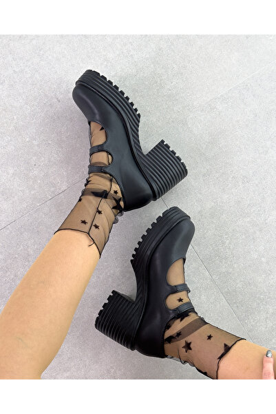 MORİPLİK Ежедневни дамски обувки Marry с дебел ток