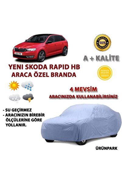 Skoda Rapid جديد سكودا رابيد Hb القماش المشمع الخاص بالسيارات New Rapid Hb Au...