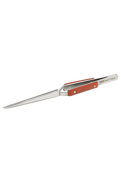 TAMIYA Straight Mouth Self Closing Hemostat Tweezers, Wooden Handle, Hobby Hand Tools