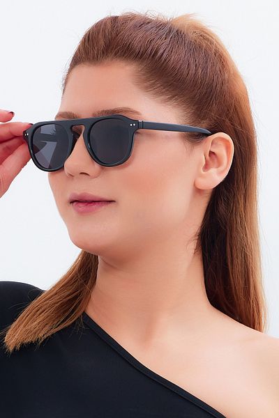 Nilu Moda نظارات شمسية للجنسين بإطار دائري