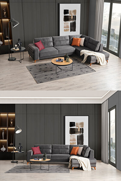 Eymense Lina Çekyatlı Yataklı Dinlenme Köşe Koltuk