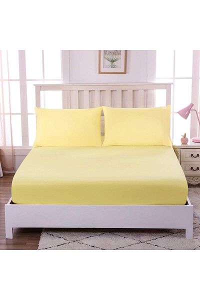 Good Morning Ranforce Fabric Elastic Sheet Set and Pillowcase Double - Single