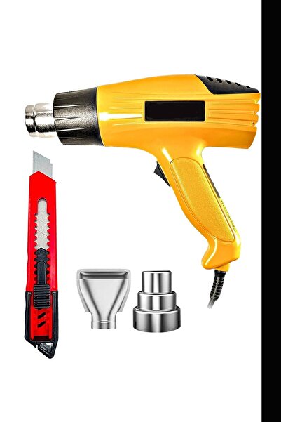 MOONSHOP Pro Japan Teknoloji 4800 Watt Darbeye Dayanıklı Kademeli Sıcak Hava Tabancası Hediyeli Ürün.