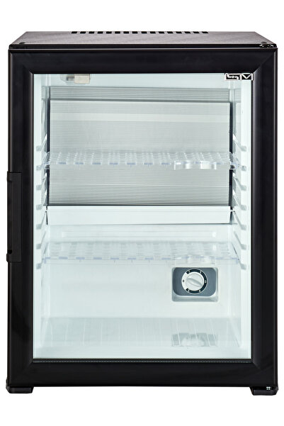 ISM Minibar 40 Litre Eco Seri Cam Kapılı Otel Tipi Minibar-mini Buzdolabı-minibar Dolabı-siyah