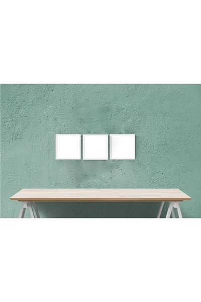 AS TİCARET Set de 3 rame de amintiri foto colaj alb 20x20 cm