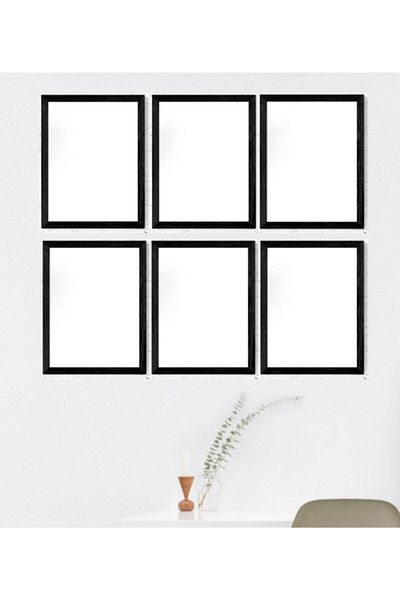 AS TİCARET 6 Pieces 21x30 Certificate Photo Frame Certificate Frame