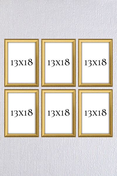 AS TİCARET Set Cadru Aur 6 Buc 13x18