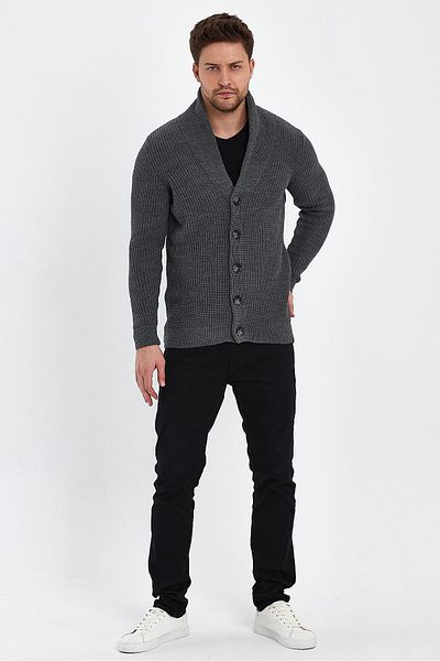 ALEXANDERGARDI BUTTONED CYCLANIC KNITTED CARDIGAN (E23-6705)