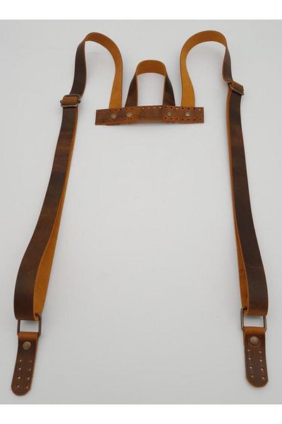 angel çanta aksesuar Αξεσουάρ Angel Bag Δερμάτινη λαβή σακιδίου πλάτης Crazy Oil Mustard Yellow Antique Metal
