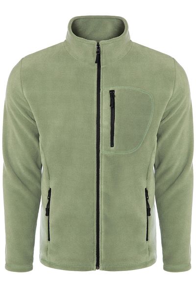 Vio Belle Men's Full Zipper Windproof 5 Pocket Fleece Jacket