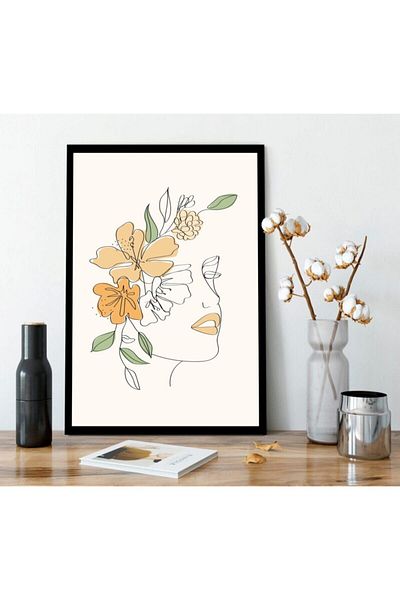 AS TİCARET Black Framed Decorative Painting