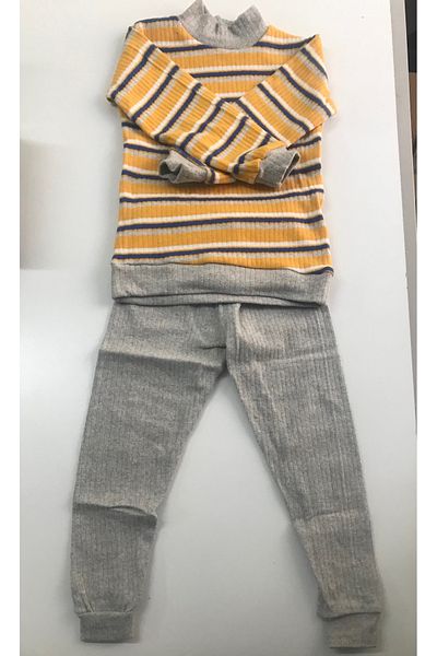 baby children Turtleneck Children's Striped Set