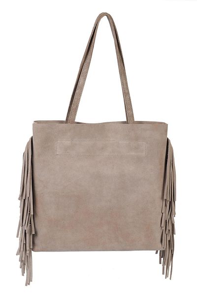 Ysmn Genuine Suede Leather Tasseled Shoulder Bag YC012037HSD