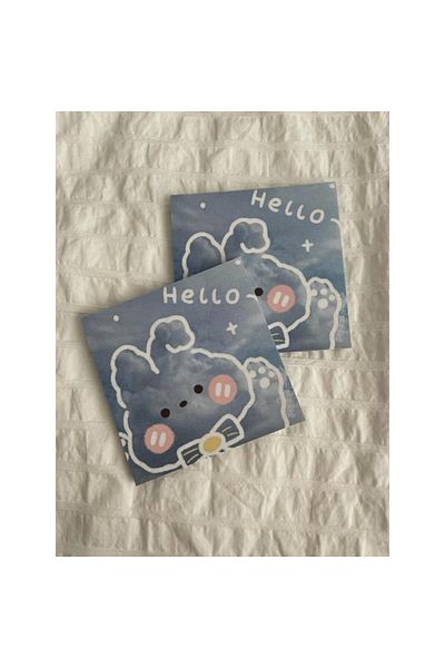 Rota Hediyelik Hello Sky Rabbit Memo Pad Square Notepad Kawaii Sanrio – Cinnamoroll Planner Cute Rabbit