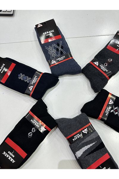 Akkaya men's terry socks 6 pcs