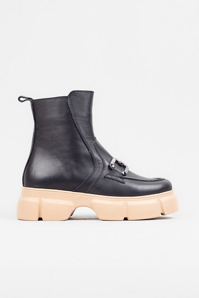 Adım Adım Women's Chain Detailed Genuine Leather Boots