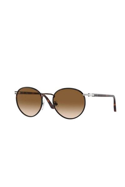 Persol 2422SJ ROUND ROUND LIGHT BROWN TRANSITION MINERAL GLASS DESIGN HANDMADE UNISEX SUN EYE