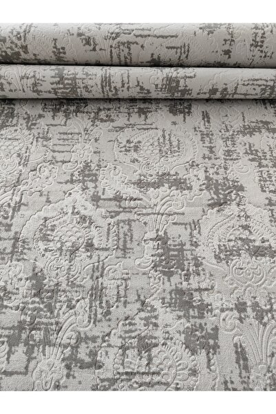 BAKIRÖZÜ HOME Αντιολισθητικό χαλάκι διάδρομος πόρτα εισόδου κουζίνα υπνοδωμάτιο ανάγλυφο κομμένο χαλάκι γκρι