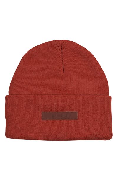 Sofist İstanbul Orange Unisex Beanie Fold Orange Rib Knitted Beret