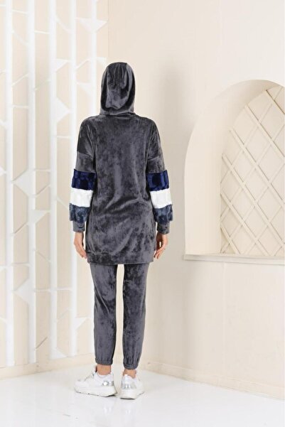 WestBound Women's SMOKED Rabbit Figured Honey Bunny Soft Velvet Pajama Set