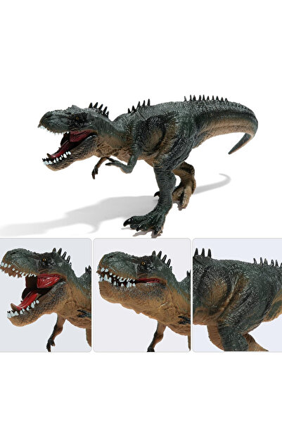 TUENGİ STORE Dinazor Trex Kırılmaz Oyuncak Ağzı Hareketli Dinozor Oyuncak 32 ...