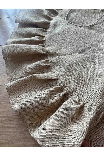 Viemso Christmas Pine Tree Cover, Jute / 90cm