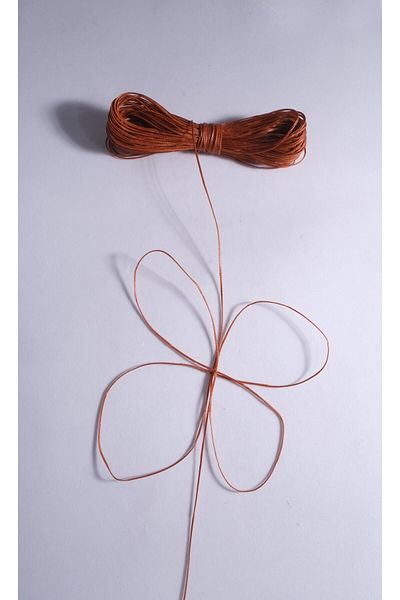 Eskişehir hobi sanat 25 μέτρα 0,8 mm κερωμένο σχοινί κόκκινο καφέ χρώμα (κολιέ κοσμήματα σχεδίασης βραχιόλι ιππότης δερμάτινο νήμα ραπτικής)
