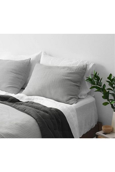 Anne Sesi Multi Muslin Pillowcase 100% Organic Cotton, 50x70 Cm (DOVE GRAY)