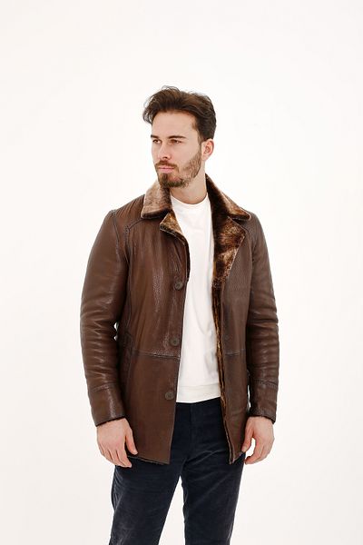Tamer Tanca Men's Genuine Leather Leather Coat Leather Coat 797 2009 Y Erk Dr Jacket Sk22/23