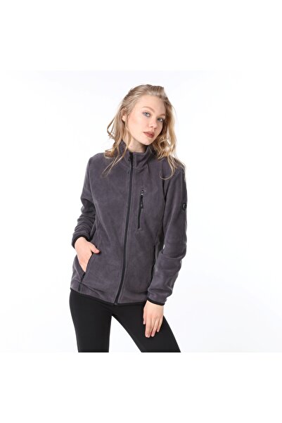 Vio Belle Kadın Tam Fermuar 5 Cepli Polar Ceket