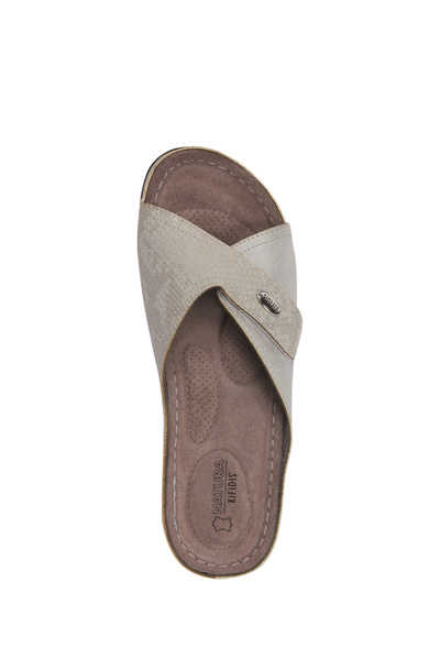 Kifidis Sıb160104 -natura Kadın Anatomik Deri Terlik 36-41