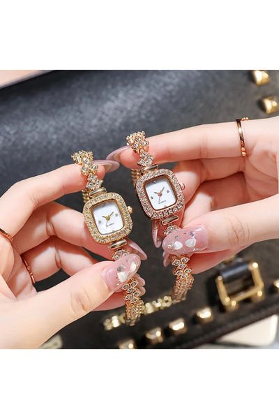 Bimodabu Minimal Luxury Stoned Polite Women's Wristwatch