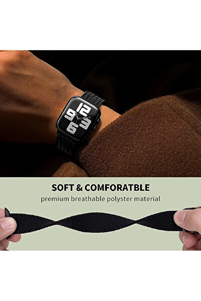 mimtec Apple Watch Uyumlu 42mm 44mm 45mm 49mm 1/2/3/4/5/6/se/7/8/9 Ultra Kordon Loop Kordon