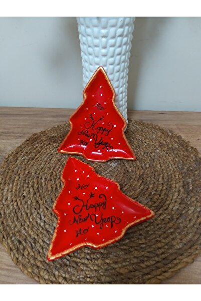 RENKLİMASALTASARIMLAR Pine Tree Christmas Plate