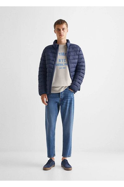 Mango Teen Pikowana kurtka Anorak z bocznym zamkiem błyskawicznym