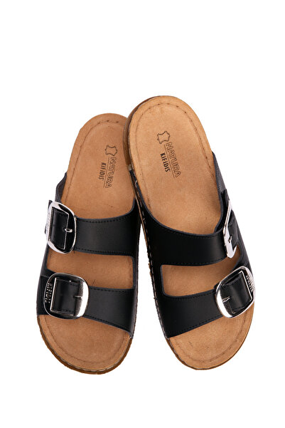 Kifidis Sıb213615 -natura Women's Anatomical Leather Slippers 36-40