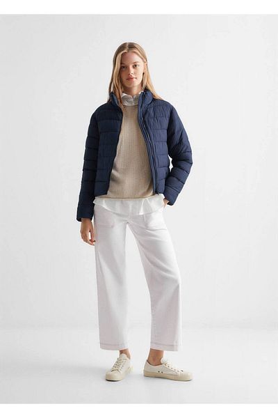 Mango Teen Pikowana kurtka typu anorak – wygodne dopasowanie i stylowy design