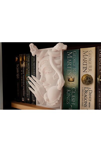 BCOVERART Medusa Antik Book Nook Kitap Köşesi Özel Tasarım Kitap Tutucu