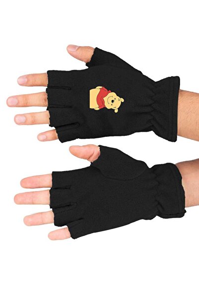 herotasarım Γάντια πολικού τύπου Winnie The Pooh - Σχέδιο με κοψίματα BLL5072