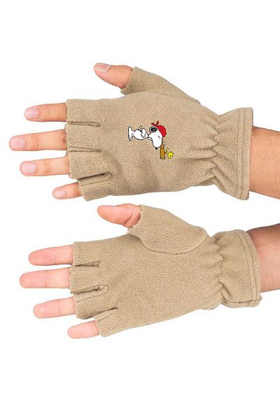 herotasarım Γάντια Snoopy Fleece Cut - Pirate bll4515