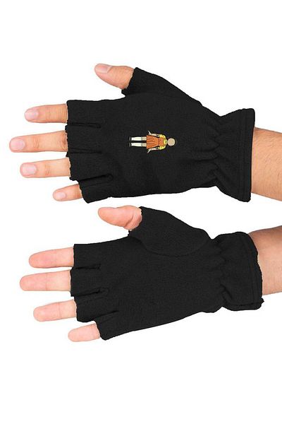 herotasarım Squid Game Printed Winter Cutout Fleece Gloves Bll3147