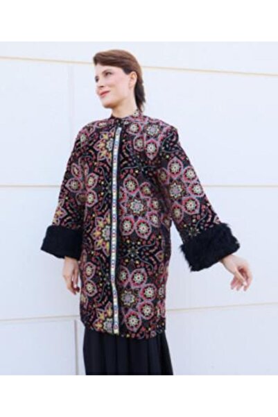 ikontarz KİLİM DESENLİ PALTO TASARIM PALTO